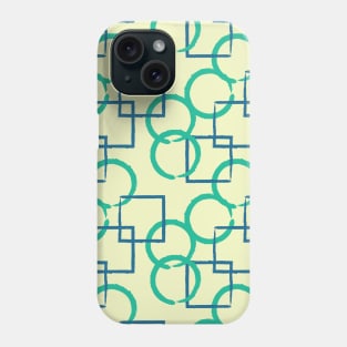 Square and Circle Seamless Pattern 017#002 Phone Case