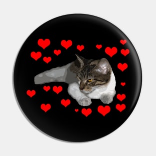 i love my cat Pin