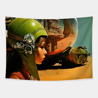 We Are Floating In Space - 73 - Sci-Fi Inspired Retro Artwork Tapestry