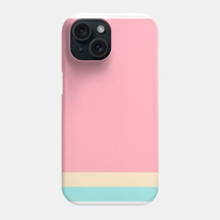 An unthinkable tranquility of Soft Pink, Blue Lagoon, Magic Mint and Pale Peach stripes. Phone Case