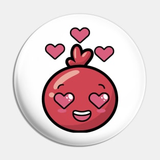 heart face Pin