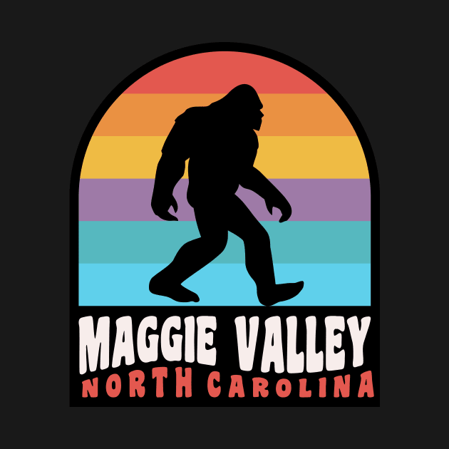 Maggie Valley North Carolina Bigfoot Sasquatch Great Smoky Mountains by PodDesignShop