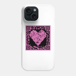 QR Code heart Phone Case
