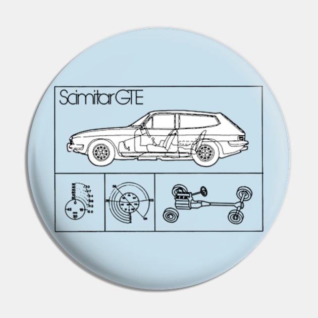 RELIANT SCIMITAR GTE - brochure Pin by Throwback Motors