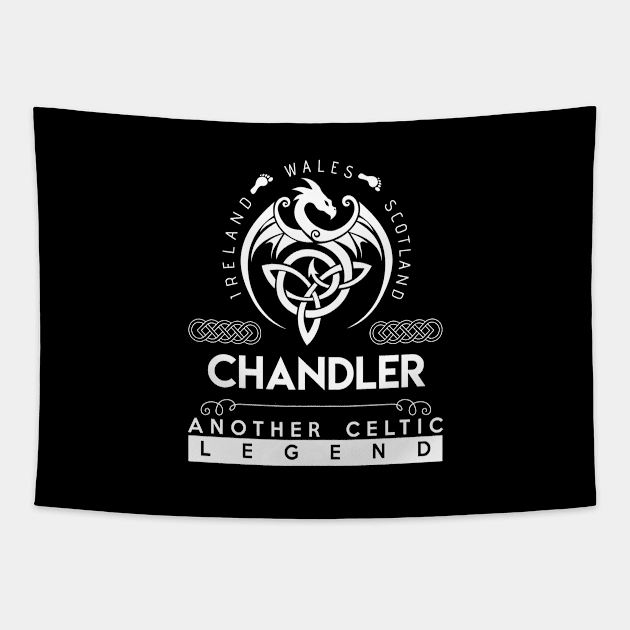 Chandler Name T Shirt - God Found Strongest And Named Them Chandler Gift Item Tapestry by harpermargy8920