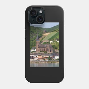 Old town, church, Lorchhausen, Rhineland-Palatinate, Germany, Rhine, Middle Rhine Phone Case