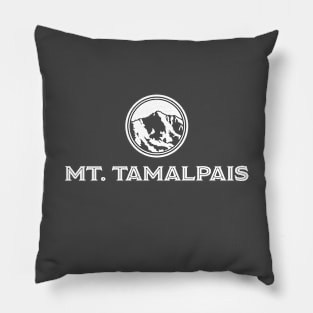 Mt Tamalpais in white circle Pillow