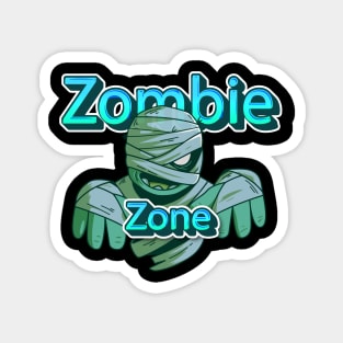 zombie zone Zombie-Proof: Your Brains Are Secure - Sarcastic Halloween Humor Magnet