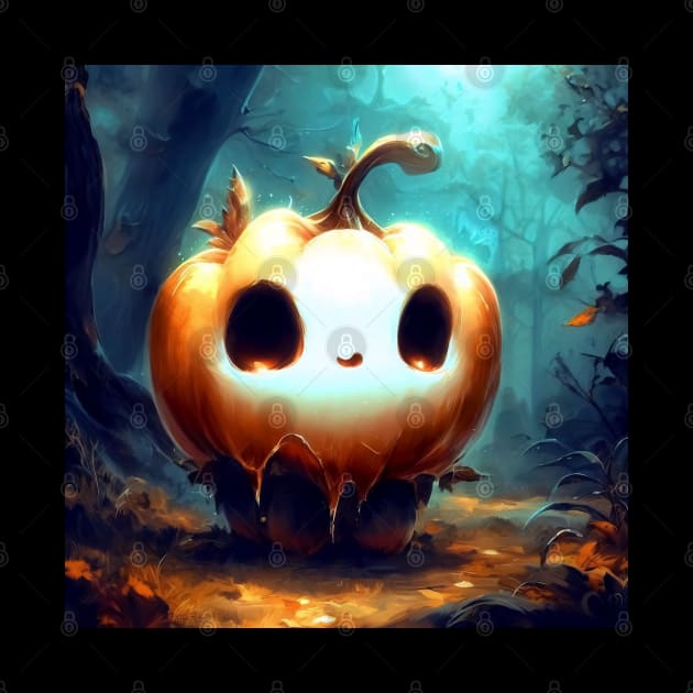 Cute spooky pumpkin by TomFrontierArt