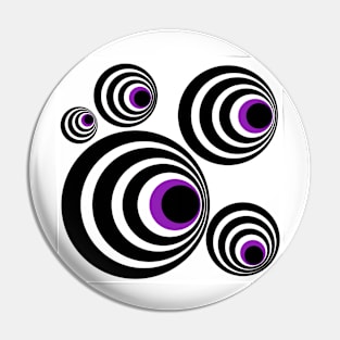 Optical Illusions, Visual Phenomena, circle pattern Pin