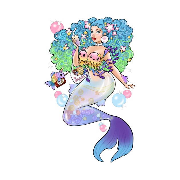 Bubble Tea Mermaid by Becca Whitaker