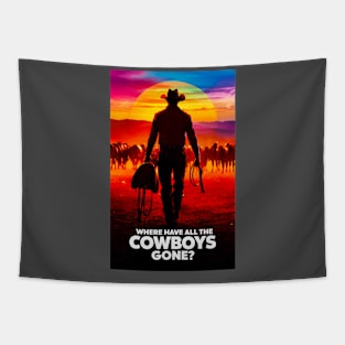 Where Have All the Cowboys Gone? - Design 2 Tapestry