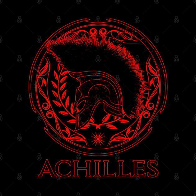 Achilles Greek Warrior by NicGrayTees