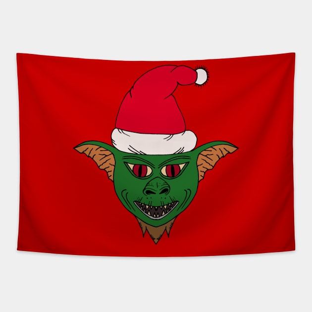 Ho ho ho Gremlin!!! Tapestry by Brains