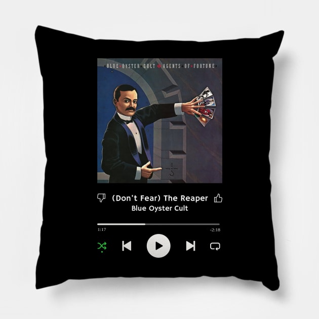 Stereo Music Player - (Don't Fear) The Reaper Pillow by Stereo Music