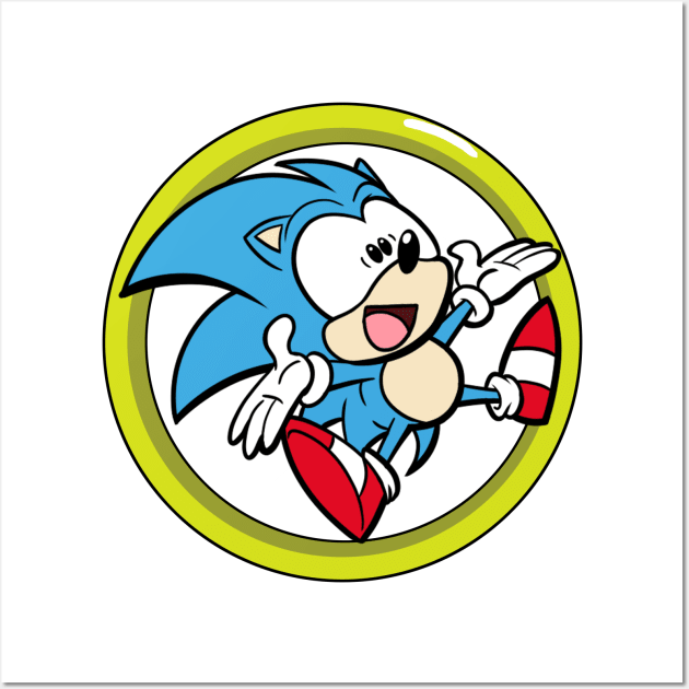 Classic Sonic The Hedgehog Art Print