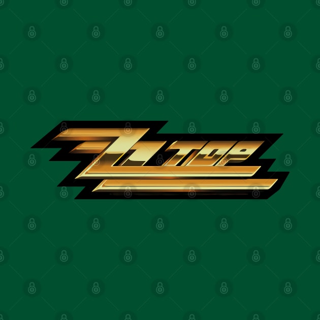 ZZ TOP Logo Gold by Mark Fabian