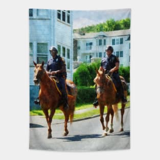 Police - Two Mounted Police Tapestry