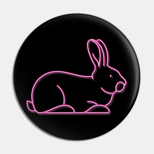 Neon Rabbit Pin