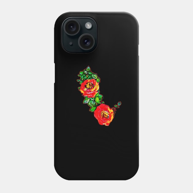 Dogs and Roses Phone Case by Better Bring a Towel