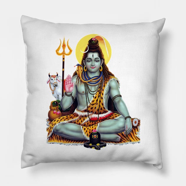 Shiv , shiva , bhole , om, , lord shiva Pillow by justrachna