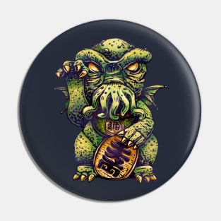 Cthulhu Maneki-Neko Lucky Shirt Pin