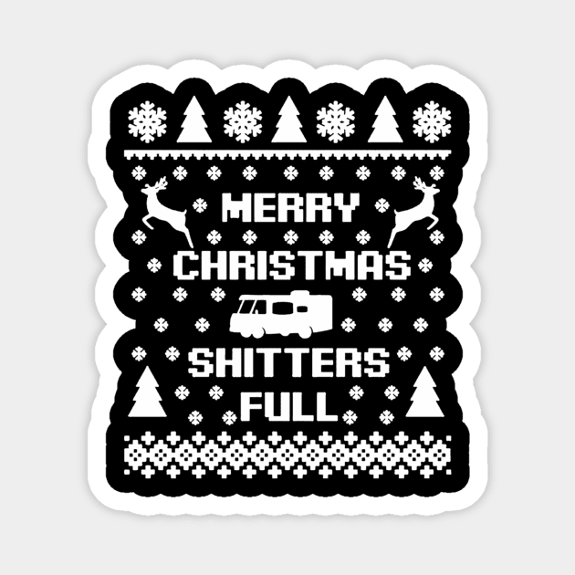 Shitters Full Merry Christmas Magnet by Kanalmaven