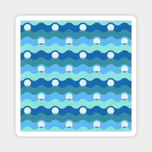 Ocean Pearls Pattern - Mist Magnet