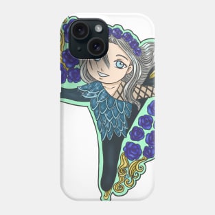 Yurii! on Ice - Viktor Flower Crown Phone Case