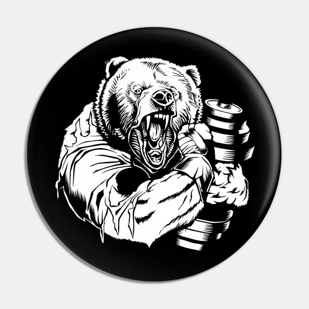 keep the strength of a bear Pin by mmpower