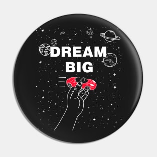 Black t-shirt SpaceX Tesla DREAM BIG Pin