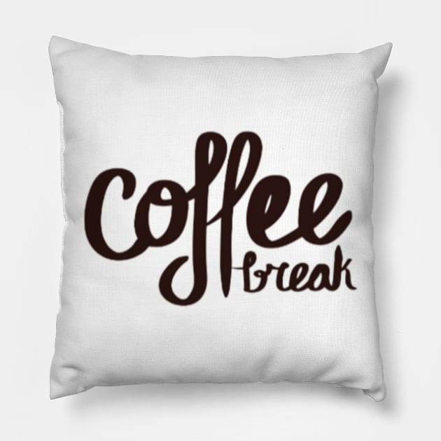 Coffee break Pillow by RubyCollection