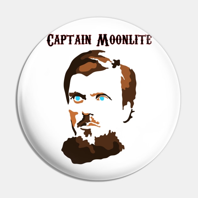 Captain Moonlite (stylised) Pin by Australian_Bushranging