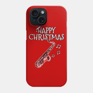 Christmas Saxophone Saxophonist Woodwind Teacher Xmas 2022 Phone Case