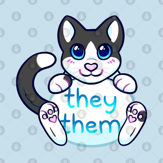 Kitty Pronouns - They/Them by leashonlife