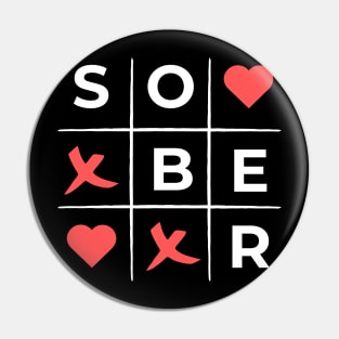 Sober XOXO Pin