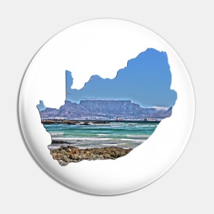 Iconic Table Mountain of South Africa Pin