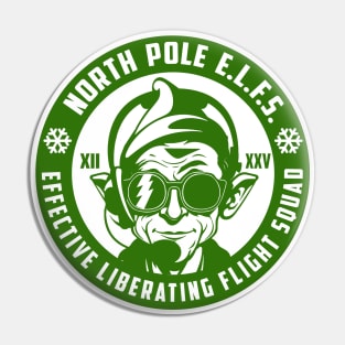 North Pole E.L.F.S. (Green) Pin