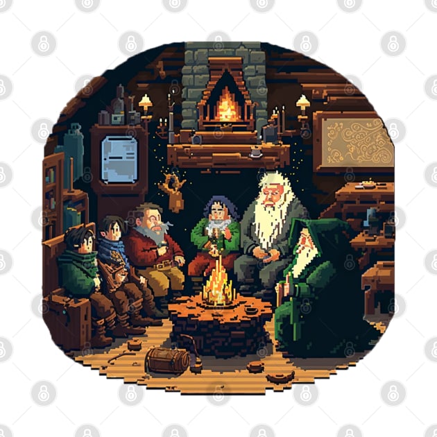 Fellowship of The Ring - Pixel Art by Newtaste-Store