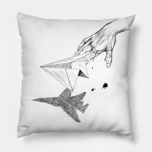 paper airplane Pillow