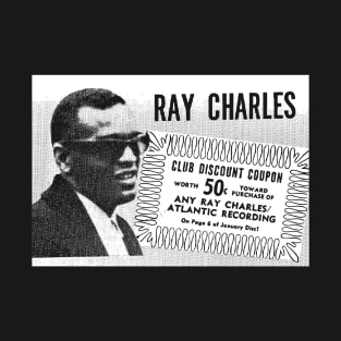 Ray Charles 1966 Record Club Coupon T-Shirt