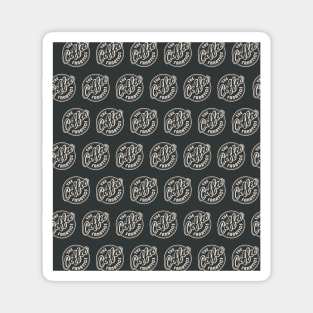 Coffee logo pattern on dark background Magnet