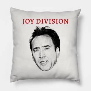 Joy Division Nic Cage Parody Meme Pillow