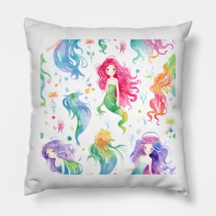 Mermaids Pattern 9 Pillow