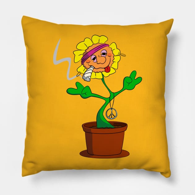 Flower Power Pillow by schlag.art