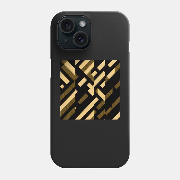 Cyberpunk yellow  military camo pattern Phone Case by SJG-digital