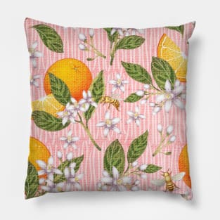 Ojai Oranges-Pink Moment Pillow