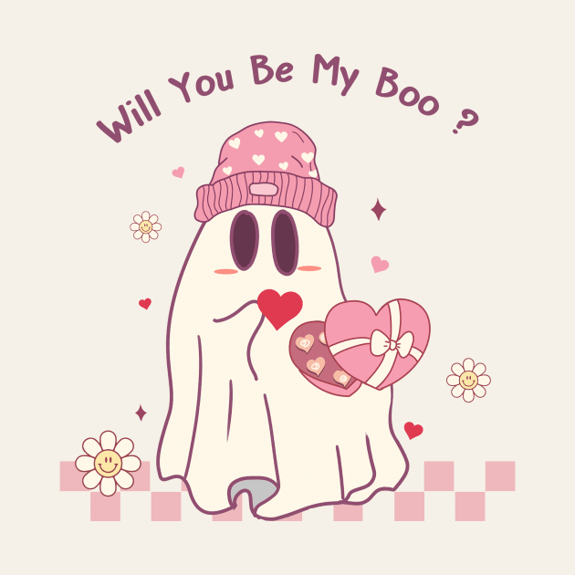 Will You Be My Boo? Cute Ghost Love by Nessanya