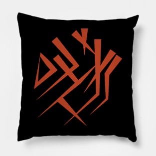 Magic runes  Mystical geometry sign  Alchemy mystical symbol Pillow