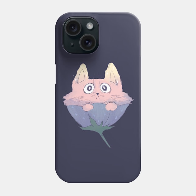 The cat in the flower Phone Case by xenia0